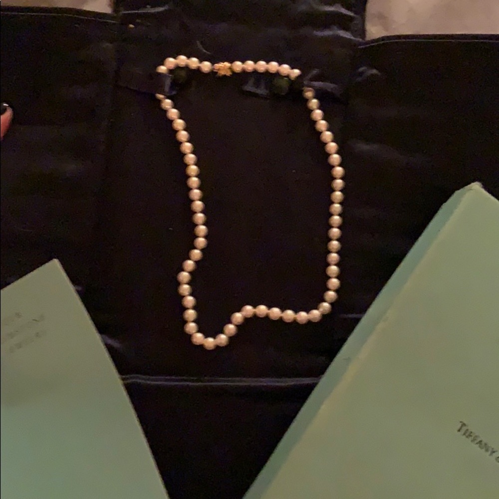Tiffany and Co. Elsa Peretti 14k gold pearls